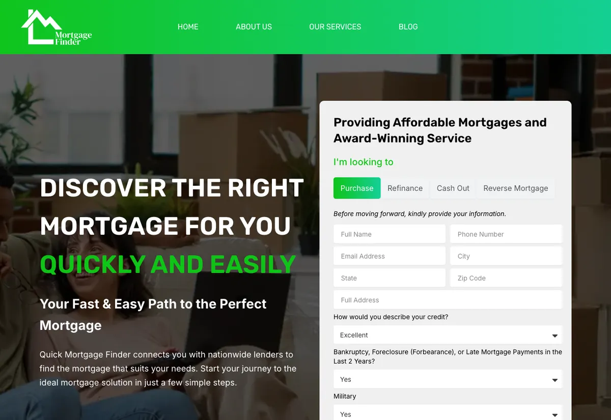 Quick Mortgage Finder
